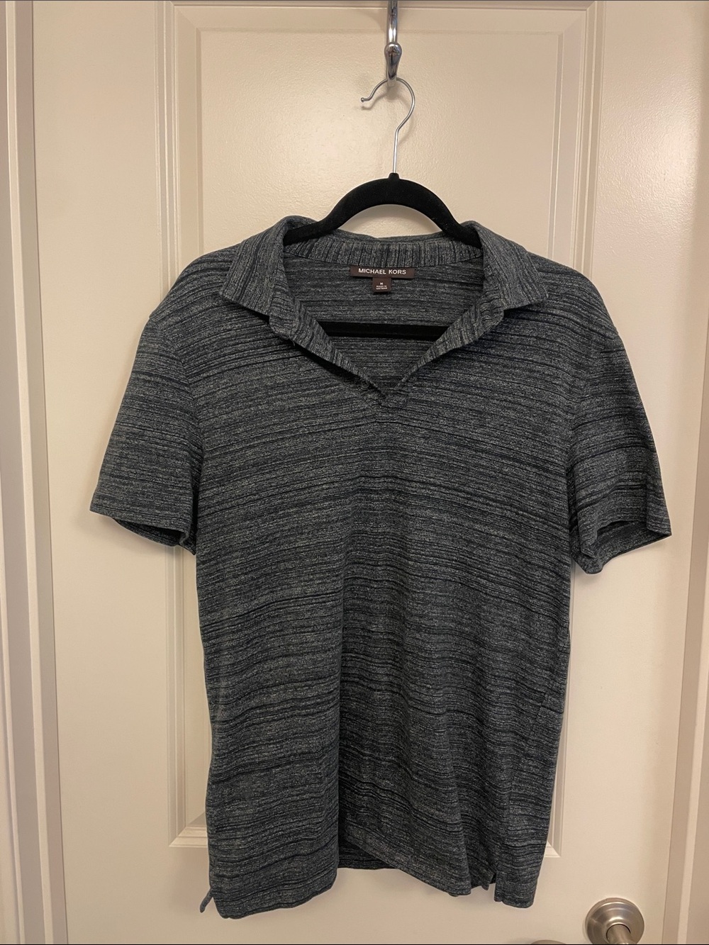Michael Kors Men's Charcoal Heathered Polo